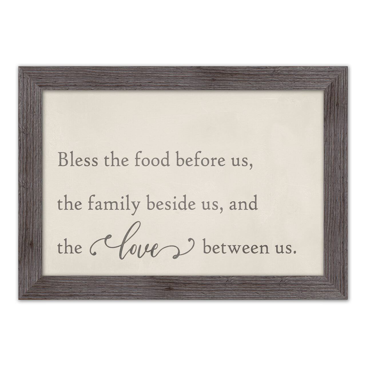 Bless the Food Before Us Framed Print Wall Hanging